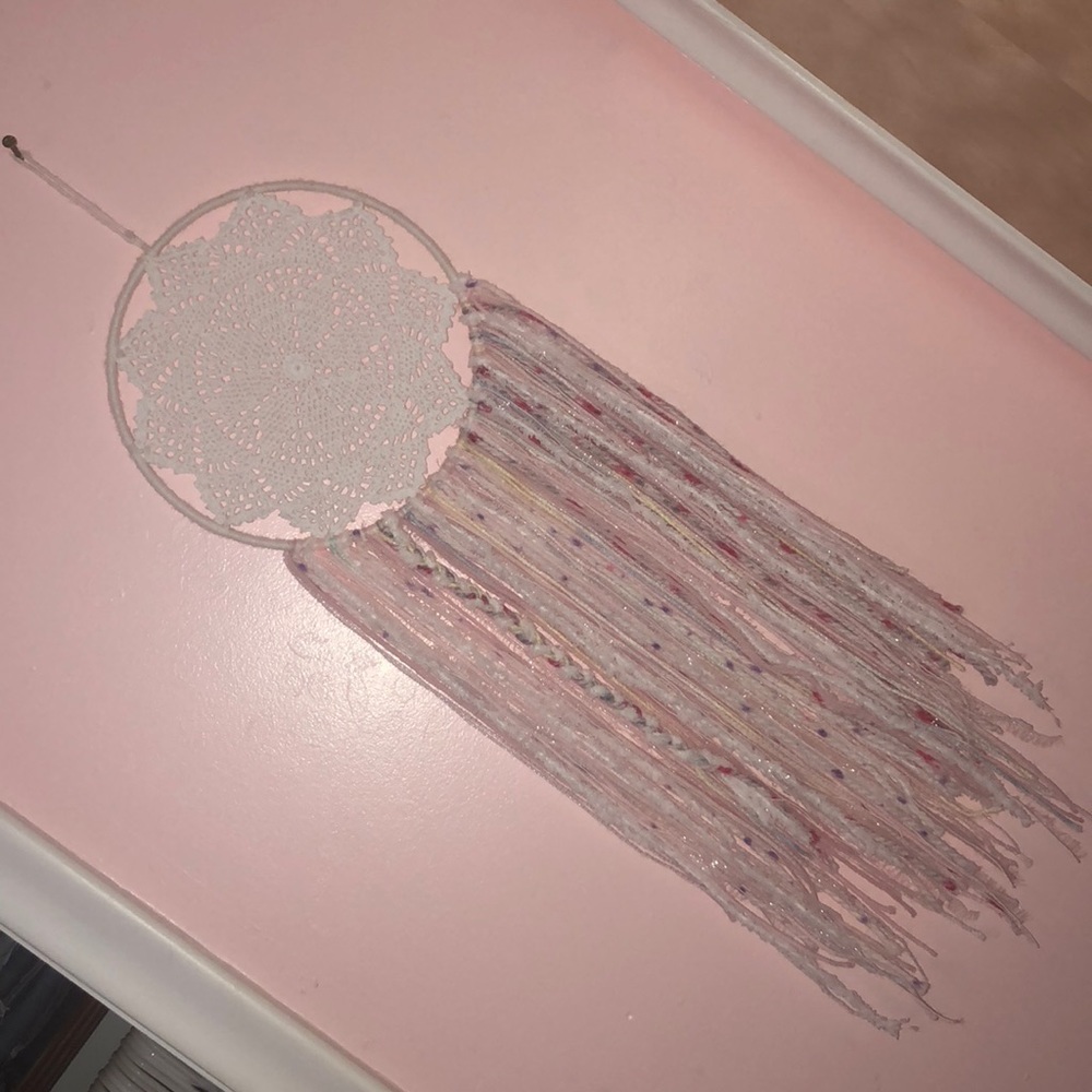 baby pink dream catcher